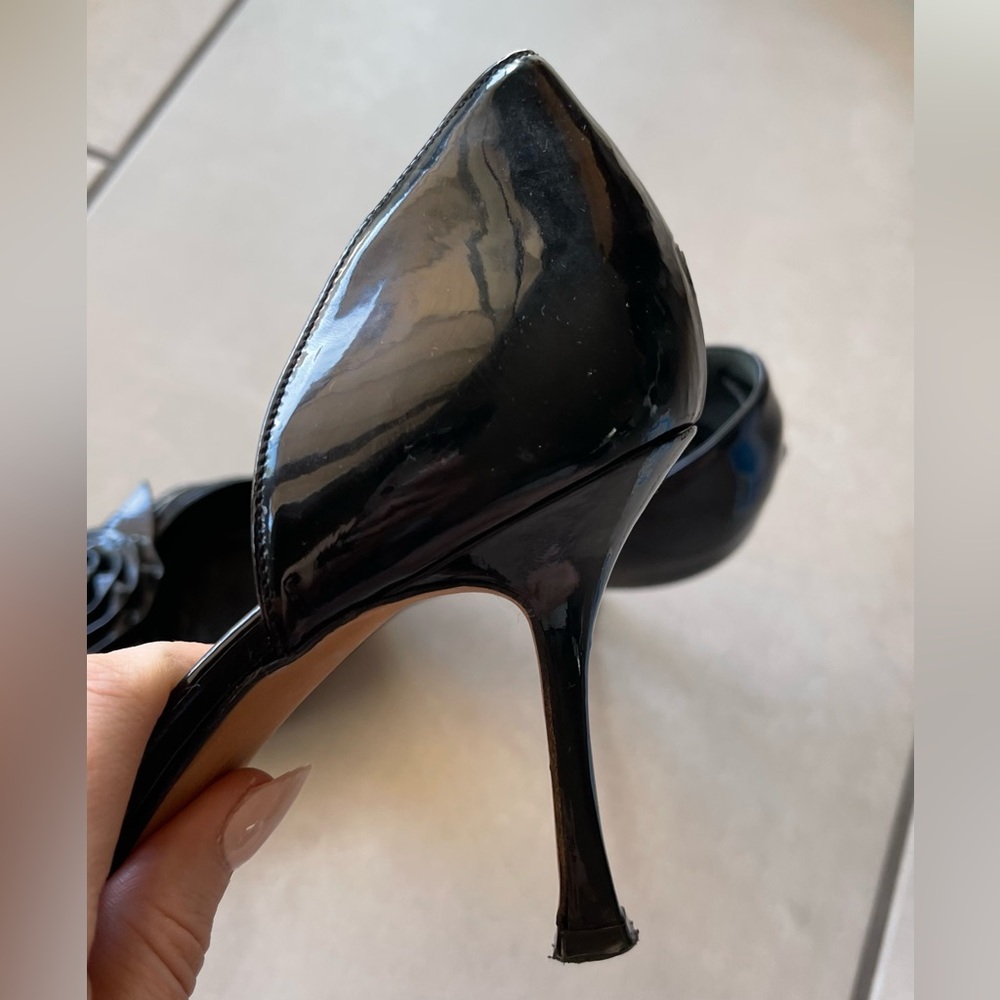 Brian Atwood Patent Peeptoe made jn Italy 39.5 8.5 - Picture 5 of 12